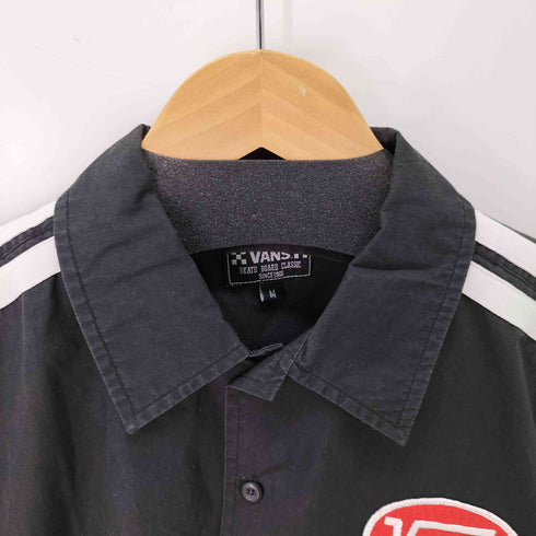 バンズ VANS ワッペンロゴ 半袖ワークシャツ メンズ import:M